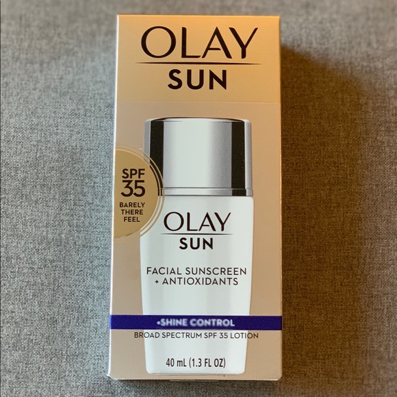 NWT OLAY Face Sunscreen Serum Shine Control SPF35 - Picture 3 of 7